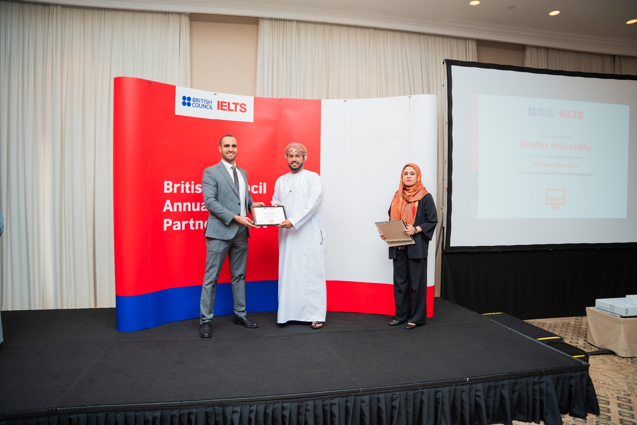DU awarded an appreciation certificate as one of the accredited primary centers for IELTS testing