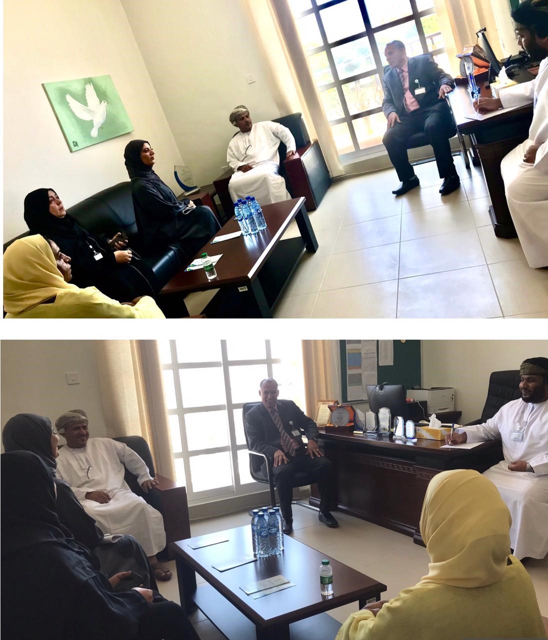 A field visit from the Ministry of Health to the Student Counseling Center at Dhofar University